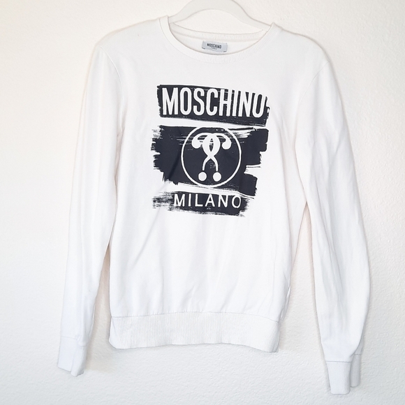 Moschino Teen Paint Logo Graphic Sweatshirt 14 - Picture 1 of 8